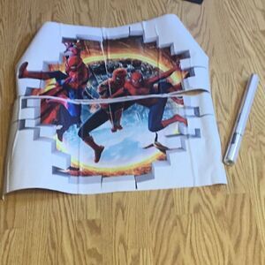 Spider Man self stick wall mural set of 2